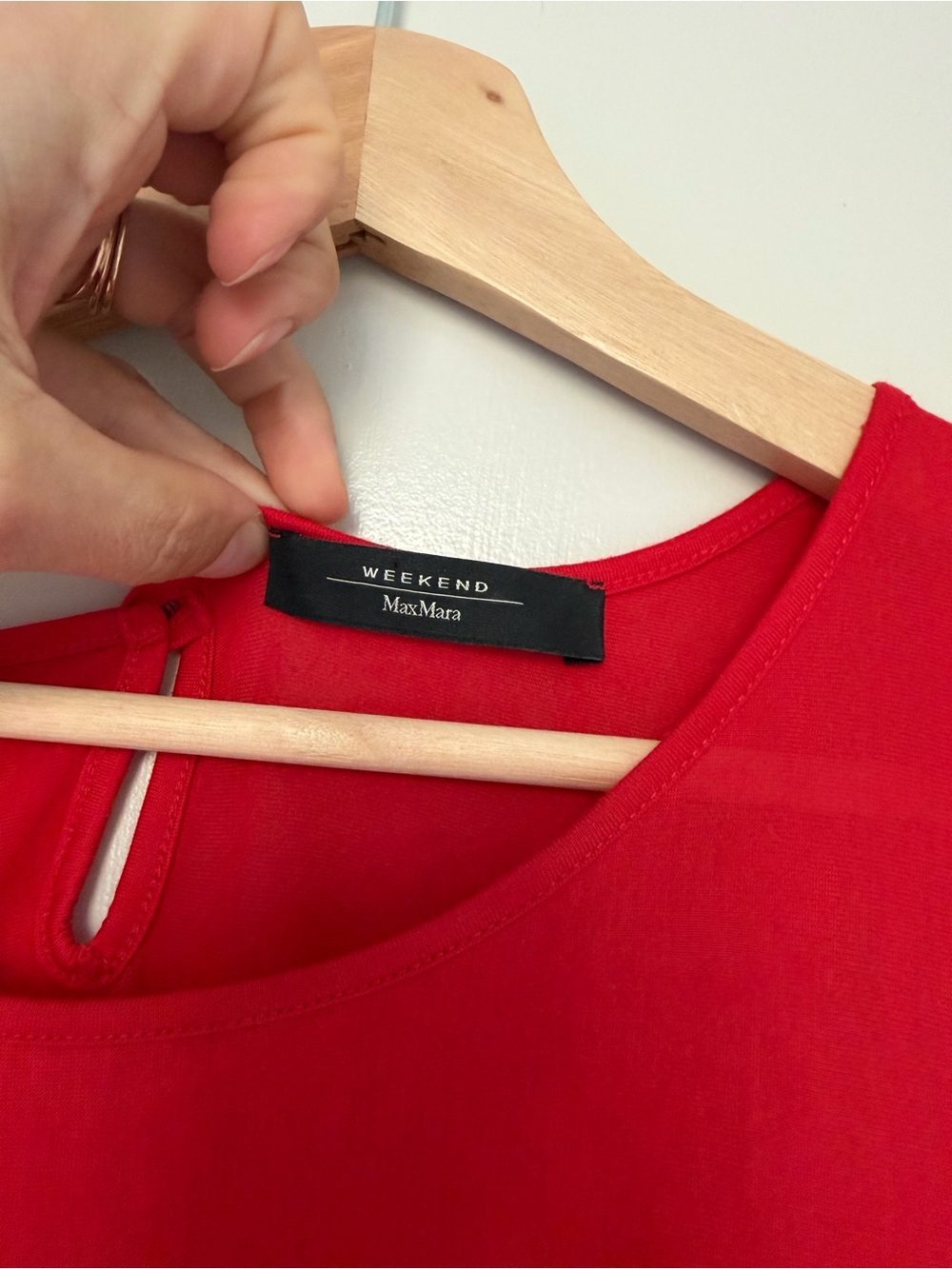 MaxMara Weekend Vibrant Red Jersey Pleated Midi-Maxi Dress - Picture 2 of 4